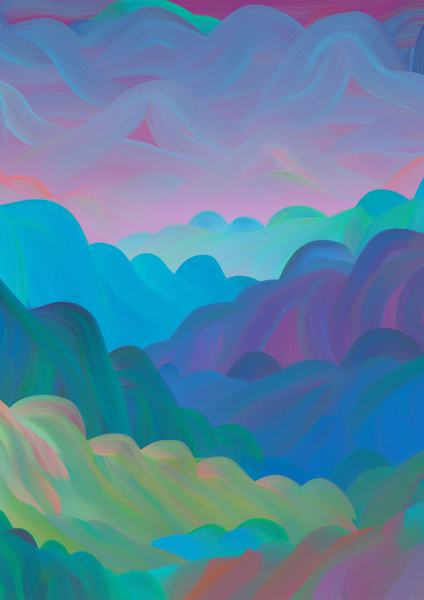 Mountains Pastel