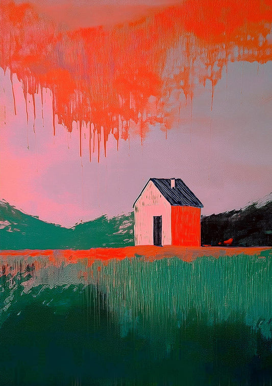 Red Roof in the Meadow